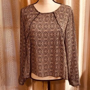 ❤️ ASTER Pink & Black Long Sleeve Top Size Small